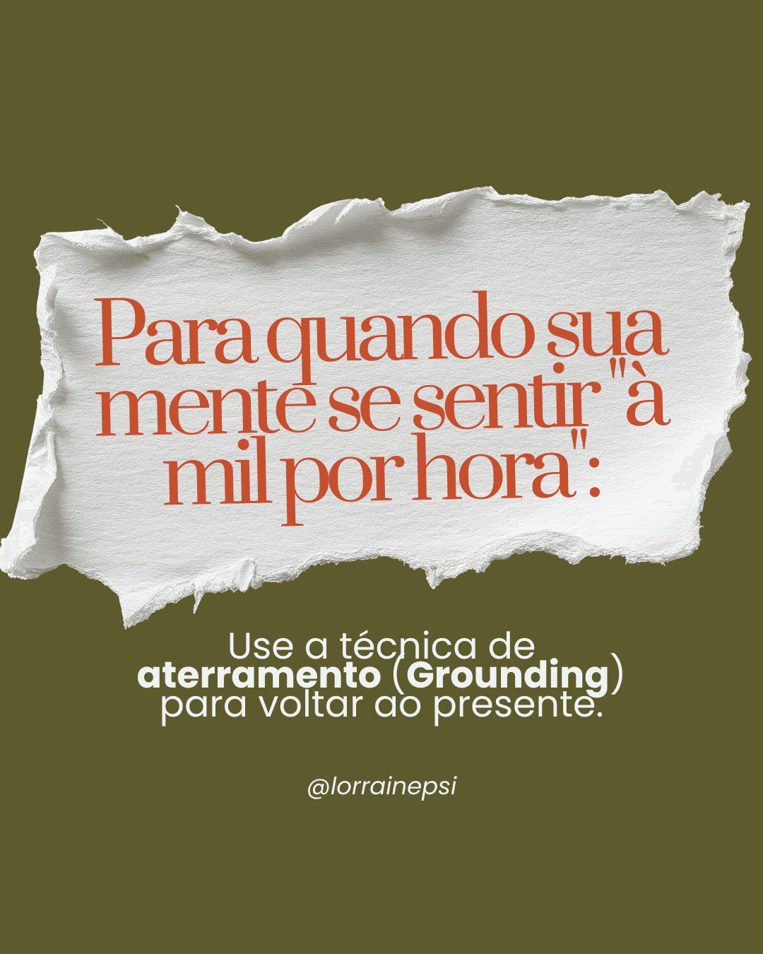 Design de Post para Lorraine - Estratégias de Enfrentamento